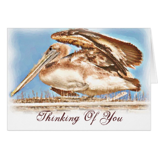 Pelican Awaits_ Hälsningskort (Framsidan Horizontal)