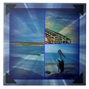 Pelican Beach Gnistra Collage Kakelplatta