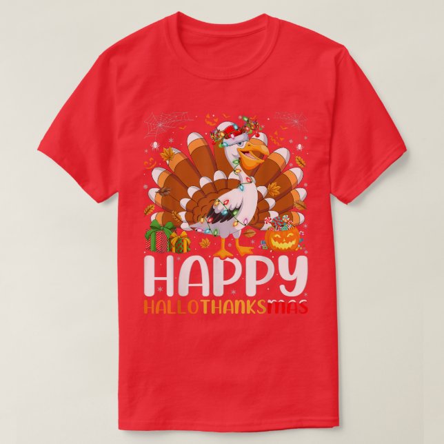 Pelican Bird Älskare Halloween jul Lycklig Hallo T Shirt (Design framsida)