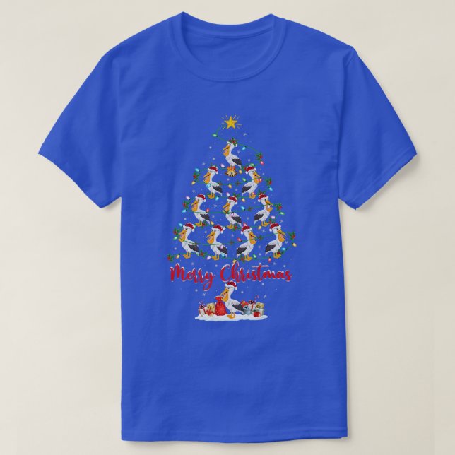 Pelican Bird Lover Matching Santa Pelican Christma T Shirt (Design framsida)