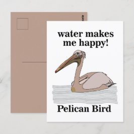 Pelican Bird Vykort