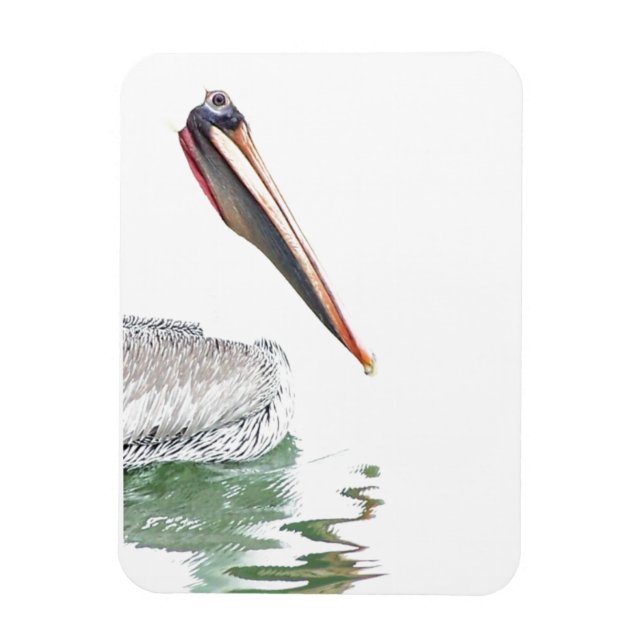 Pelican Birds Wildlife Animals Beach Magnet (Vertikal)