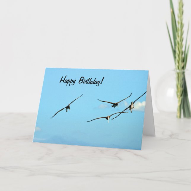 Pelican Birthday 1 Card Kort (Framsida)