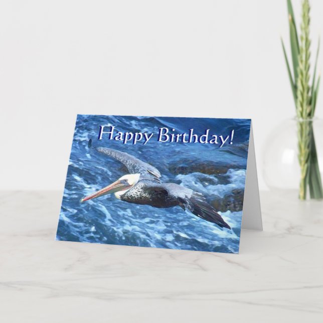 Pelican Birthday Card Kort (Framsida)