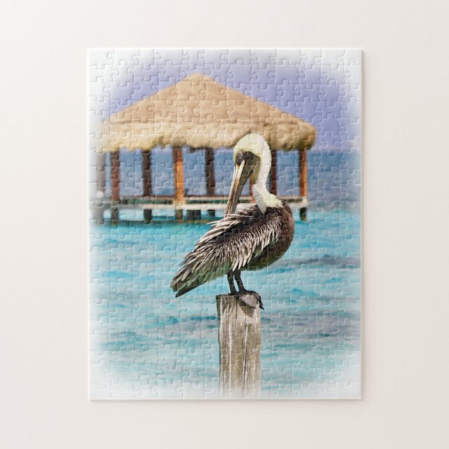 Pelican Blue Vatten Tropical Island Pussel (Vertikal)