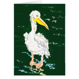 Pelican Enjoying Ensam Time OBS Kort