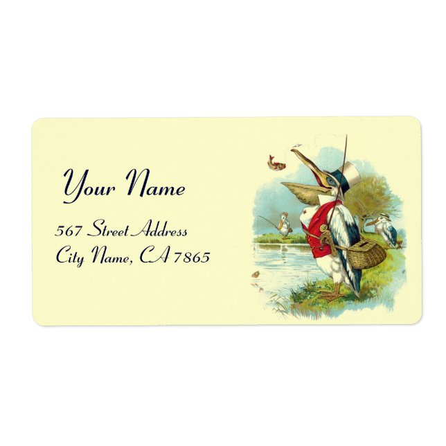 PELICAN FISHING, grädde Fraktsedel (Framsidan)