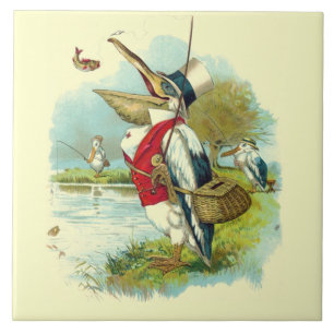 PELICAN FISHING ,grädde Kakelplatta