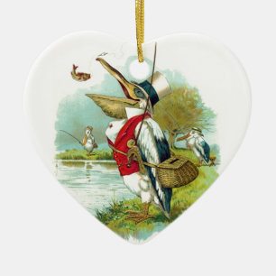 PELICAN FISHING HEART JULGRANSPRYDNAD KERAMIK