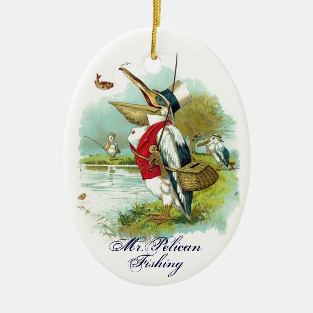 PELICAN FISHING JULGRANSPRYDNAD KERAMIK (Framsidan)