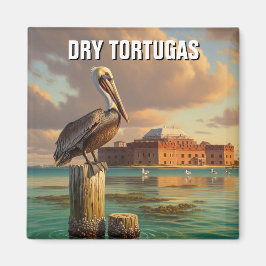 Pelican i Tortugas nationalpark Magnet