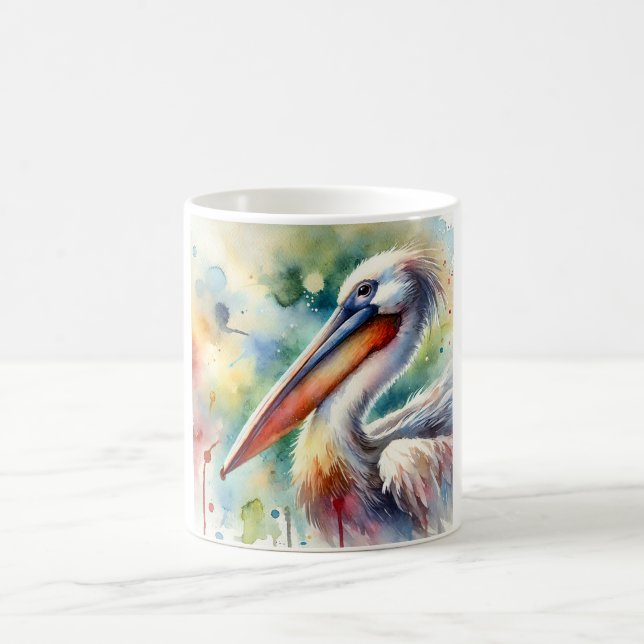Pelican in Serenity 210724AREF108 - Watercolor Kaffemugg (Center)