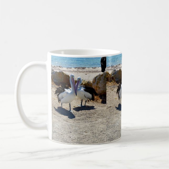 Pelican Kärlek, kaffe Mugg (Vänster)