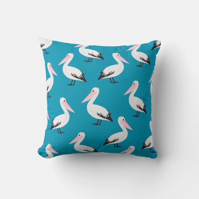 Pelican mönster kudde (Framsida)