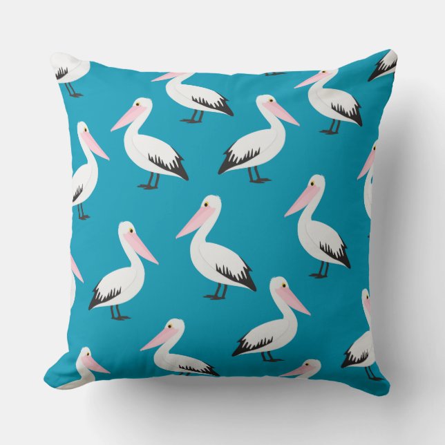 Pelican mönster kudde (Framsida)