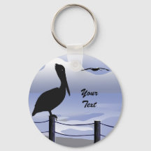Pelican Ocean Shoreline Anpassningsbar Keychain