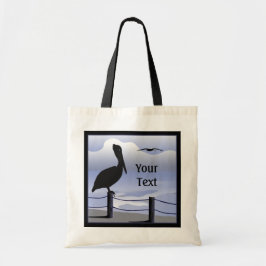 Pelican Ocean Shoreline Tote Bag Tygkasse