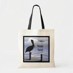Pelican Ocean Shoreline Tote Bag Tygkasse