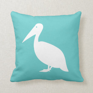 PELICAN PÅ tårblåa kudde
