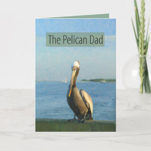Pelican Pappa Lycklig Fars dag-kort Tack Kort