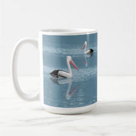 Pelican par Paddling på Lugn Blue Vatten Kaffemugg