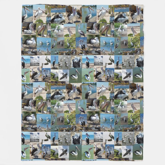 Pelican Photo Collage Fleecefilt (Framsidan)