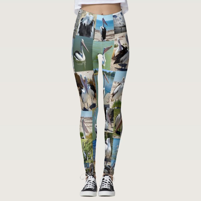 Pelican Photo Collage Leggings (Framsida)