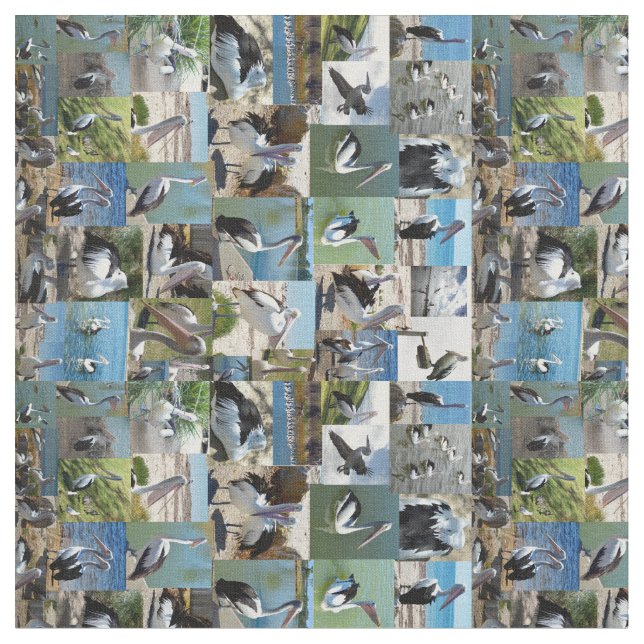 Pelican Photo Collage Tyg (Närbild)