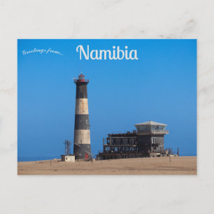 Pelican Point Lighthouse Walvis Bay Namibia Vykort