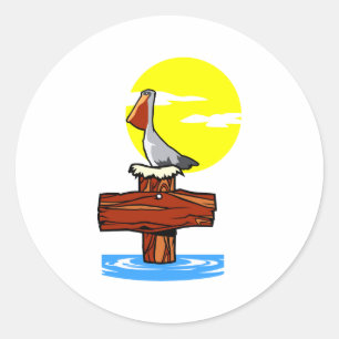 Pelican Runt Klistermärke
