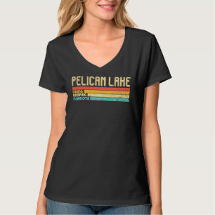 Pelican Sjö Minnesota Funny Fishing Camping Summe T Shirt