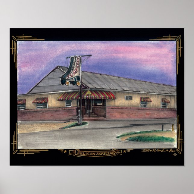 pelican skateland poster (Framsidan)