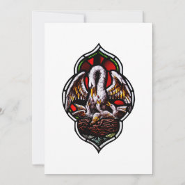 Pelican som kristen symbol tack kort