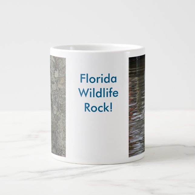 Pelican Squirrel Florida Wildlife Sten Mugg Jumbo Mugg (Framsidan)