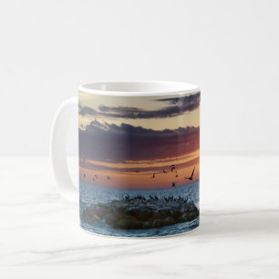 Pelican Sten Sunset, Dauphin Island, Alabama Kaffemugg