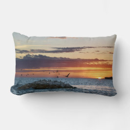 Pelican Sten Sunset, Dauphin Island, Alabama Lumbarkudde