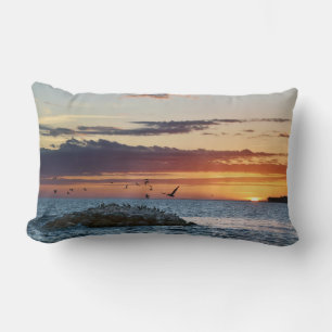 Pelican Sten Sunset, Dauphin Island, Alabama Lumbarkudde