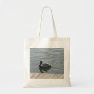 Pelican Swimming i Vatten Photo Tygkasse