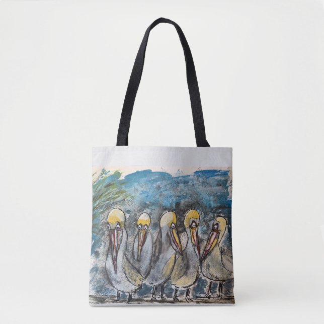 Pelican Tote Bag Tygkasse (Framsida)