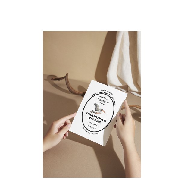 Pelican Vintage Apothecary Personlig Vykort (Skapare uppladdad)