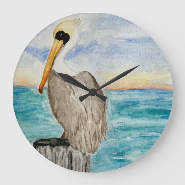 Pelican Wall Clock Stor Klocka (Framsida)