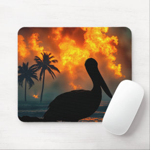 Pelican Watching a Wildfire Musmatta