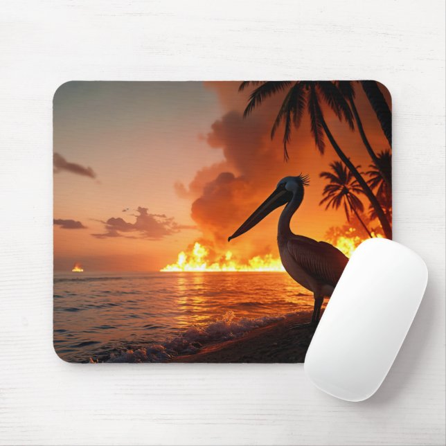 Pelican Watching Coastal Inferno Musmatta (Med mus)