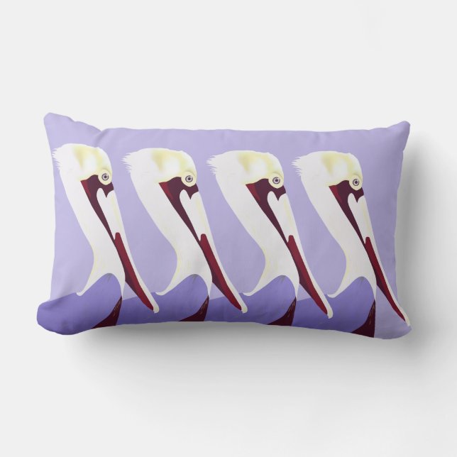 Pelicans Lumbar Pillow Lumbarkudde (Framsida)