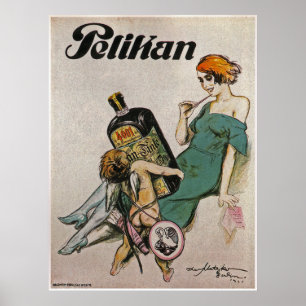 Pelikan 4001 Bläck~Theo Matejko~ Berlin Tyskland 1 Poster
