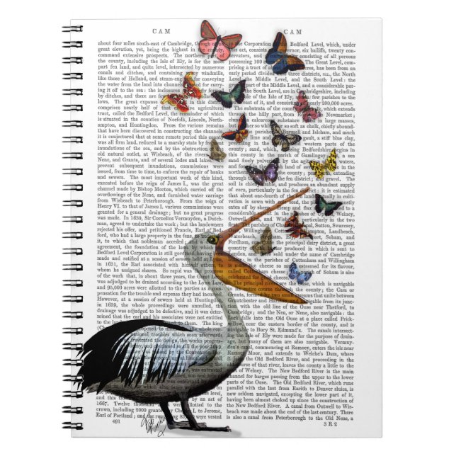 Pelikan & Butterflies Anteckningsbok (Framsidan)