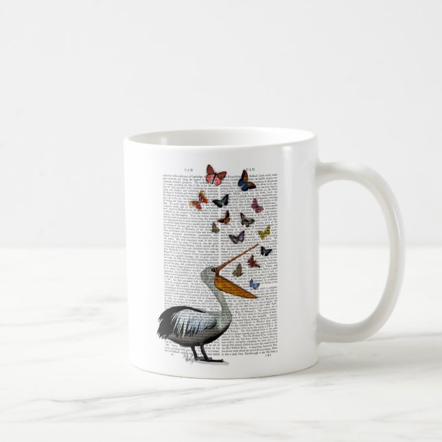 Pelikan & Butterflies Kaffemugg (Höger)
