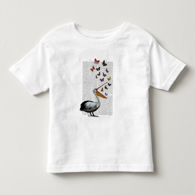 Pelikan & Butterflies T Shirt (Framsida)