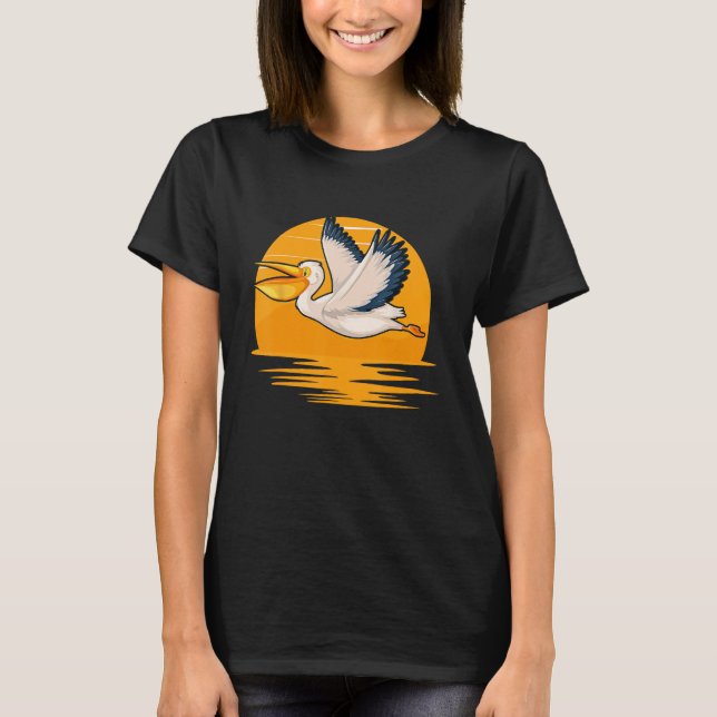Pelikan Design Retro Bird Certificate T Shirt (Framsida)