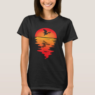 Pelikan Fågel Fisk Fånga Tropisk Fågel Djur Pelic T Shirt